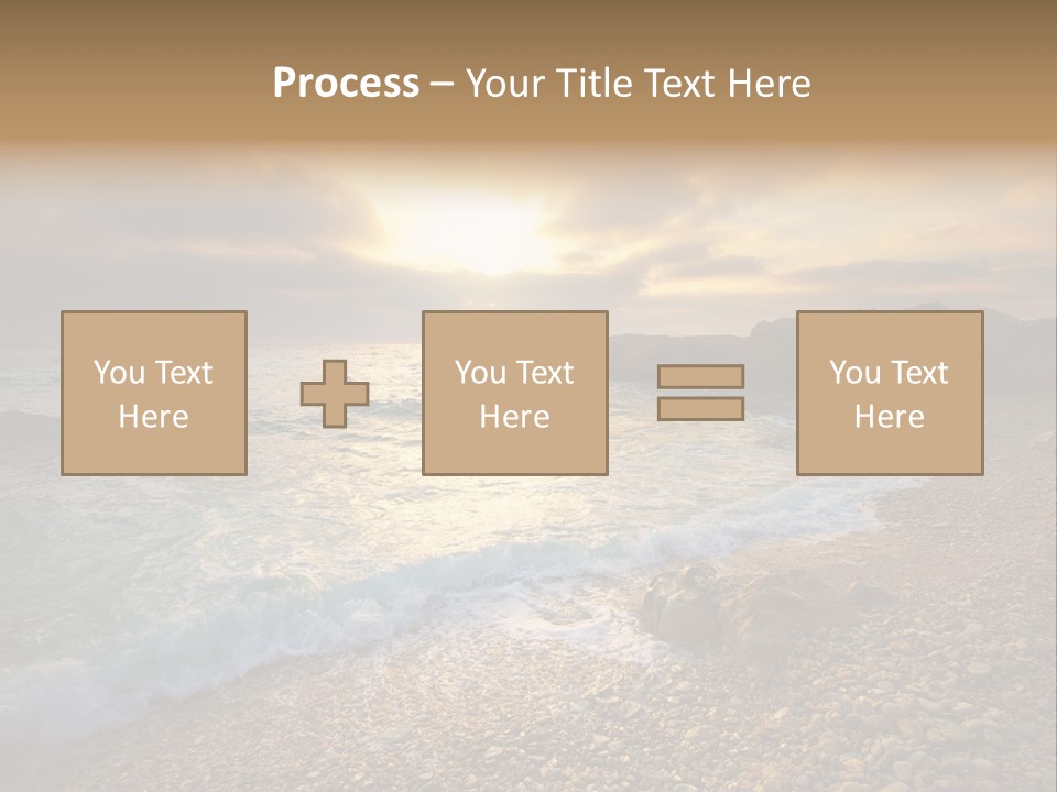 Rock Scene Sun PowerPoint Template