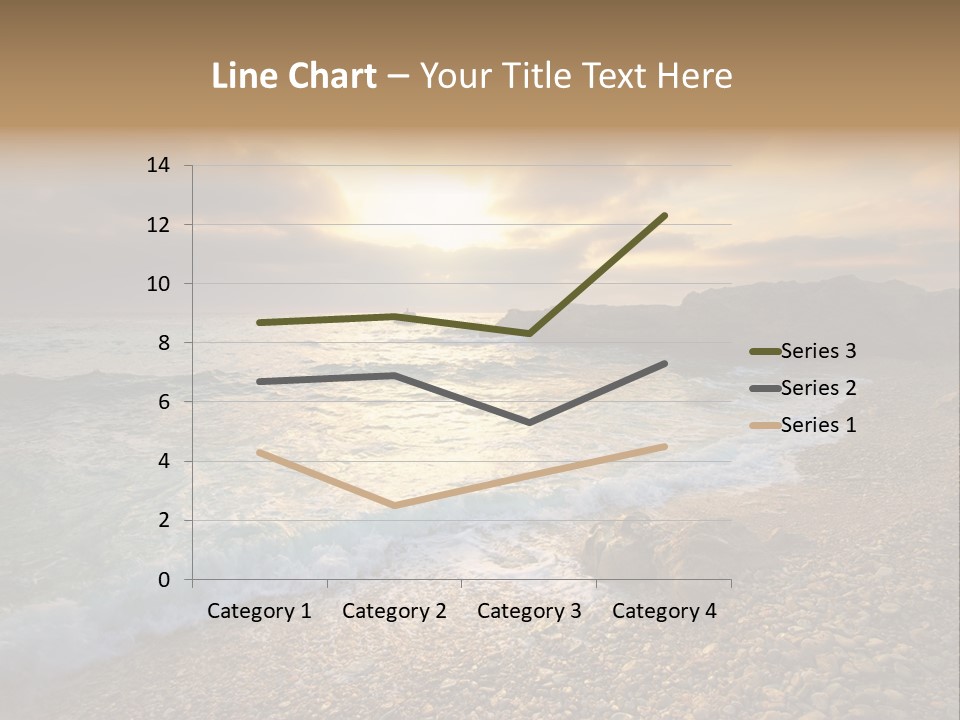 Rock Scene Sun PowerPoint Template