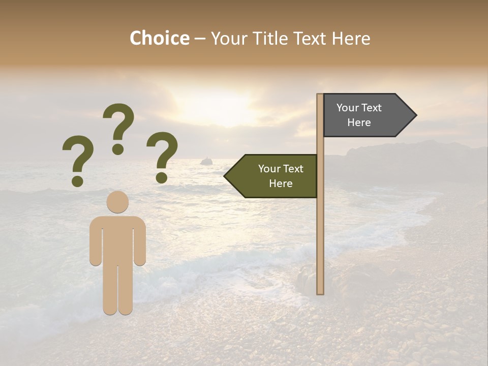 Rock Scene Sun PowerPoint Template
