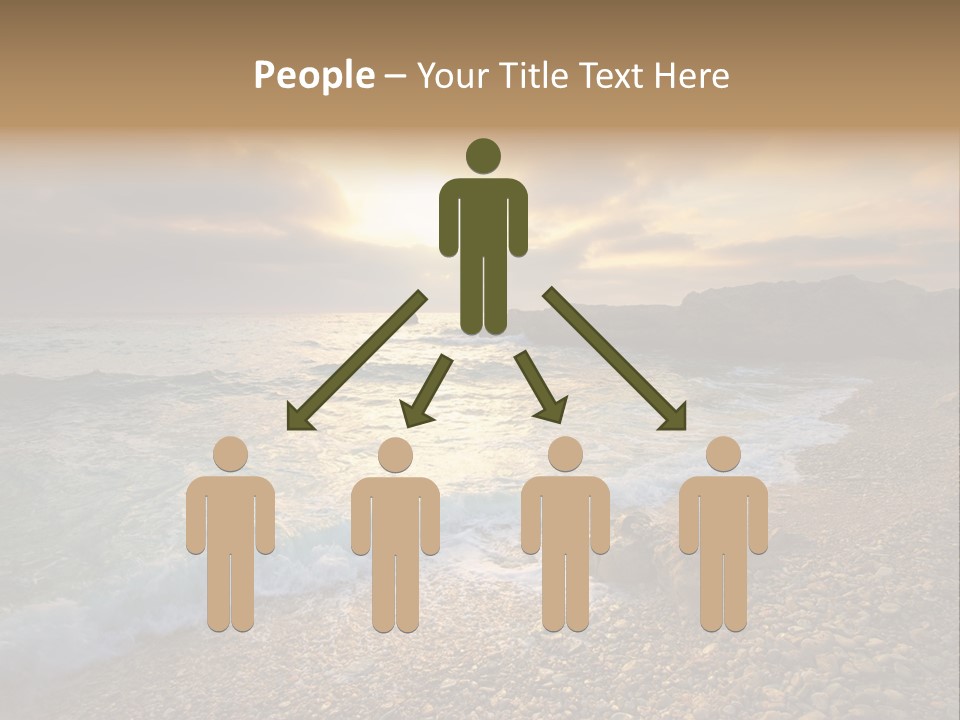 Rock Scene Sun PowerPoint Template