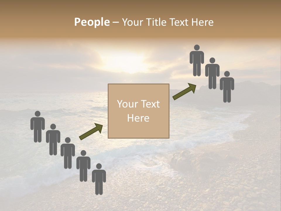 Rock Scene Sun PowerPoint Template