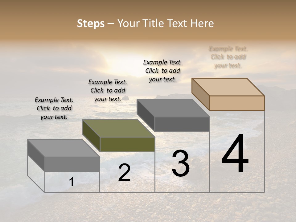 Rock Scene Sun PowerPoint Template