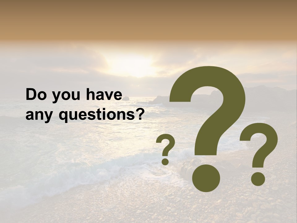 Rock Scene Sun PowerPoint Template