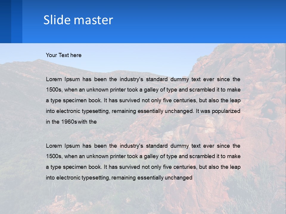 Australia Flinders Rock PowerPoint Template