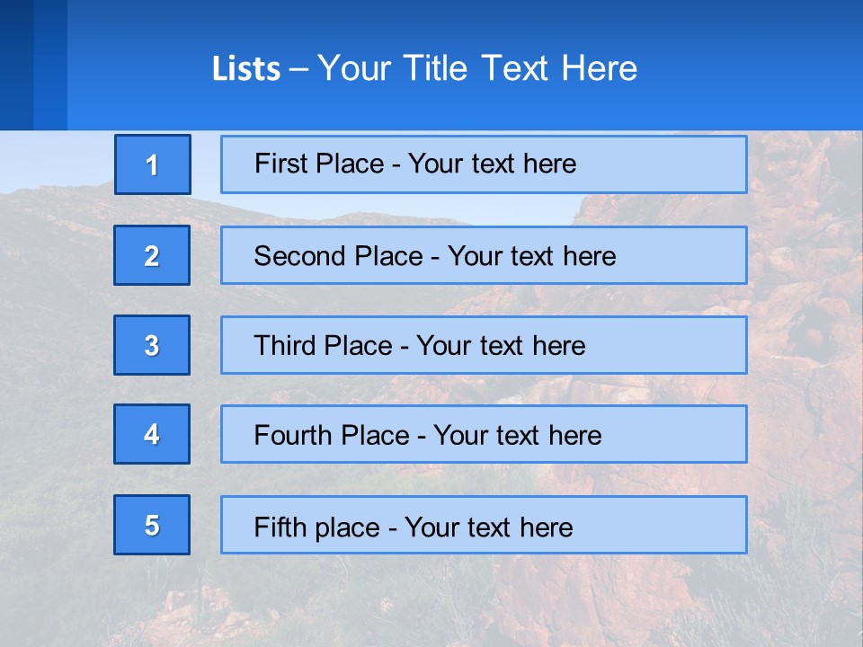 Australia Flinders Rock PowerPoint Template