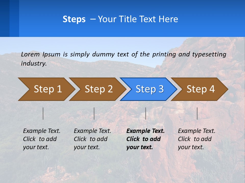 Australia Flinders Rock PowerPoint Template
