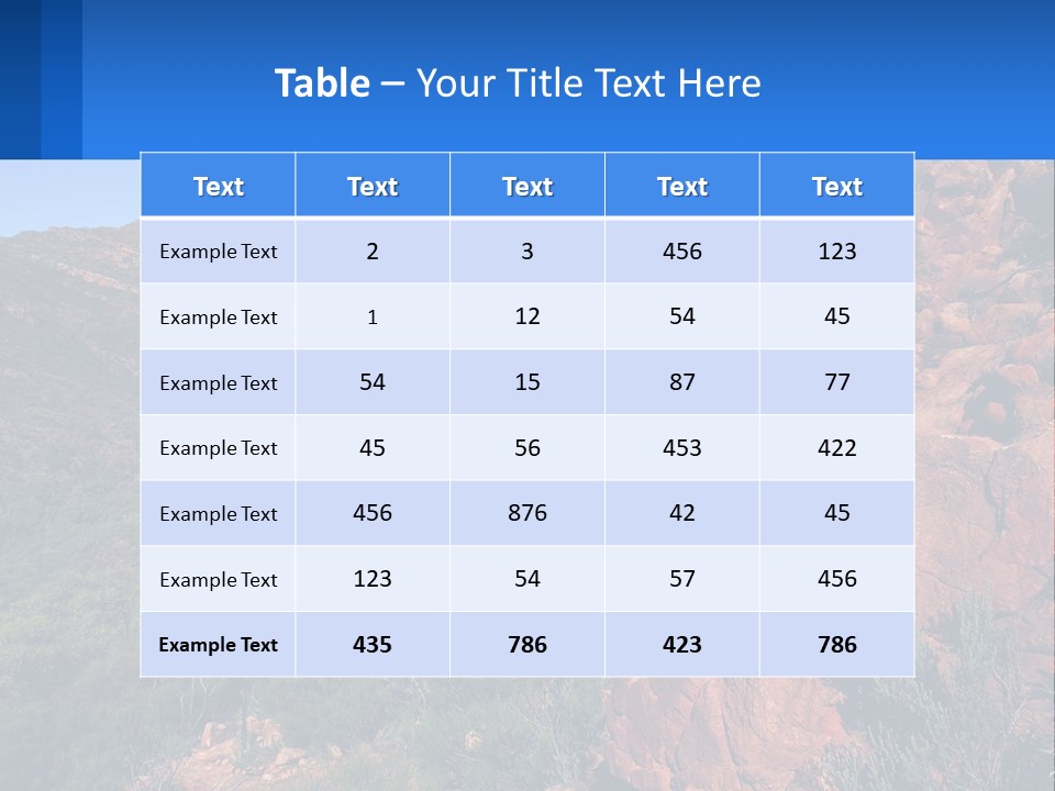 Australia Flinders Rock PowerPoint Template