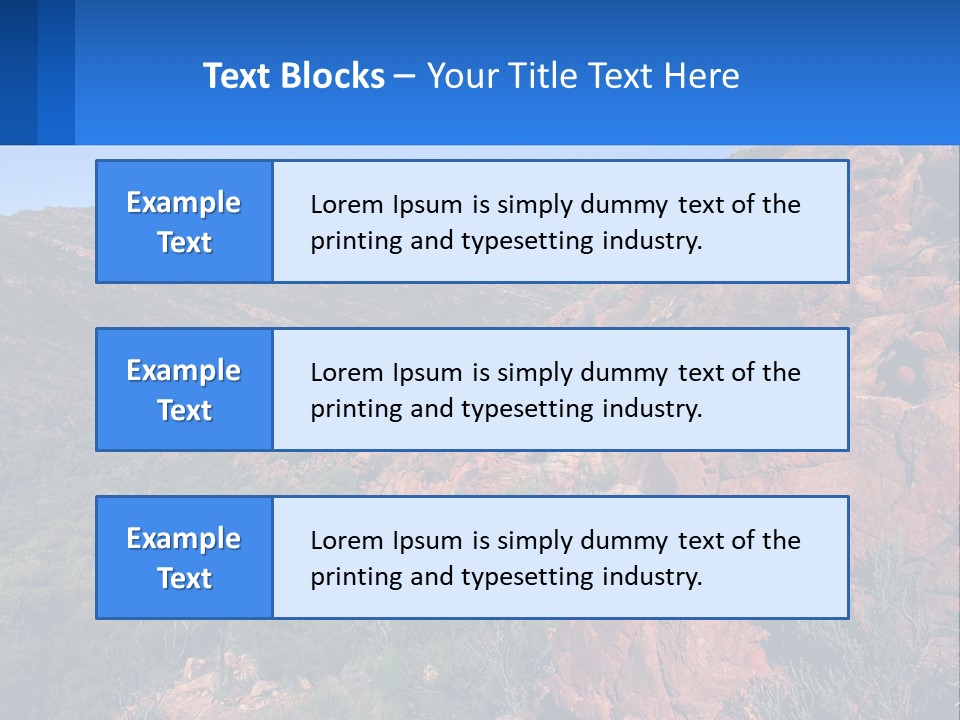 Australia Flinders Rock PowerPoint Template