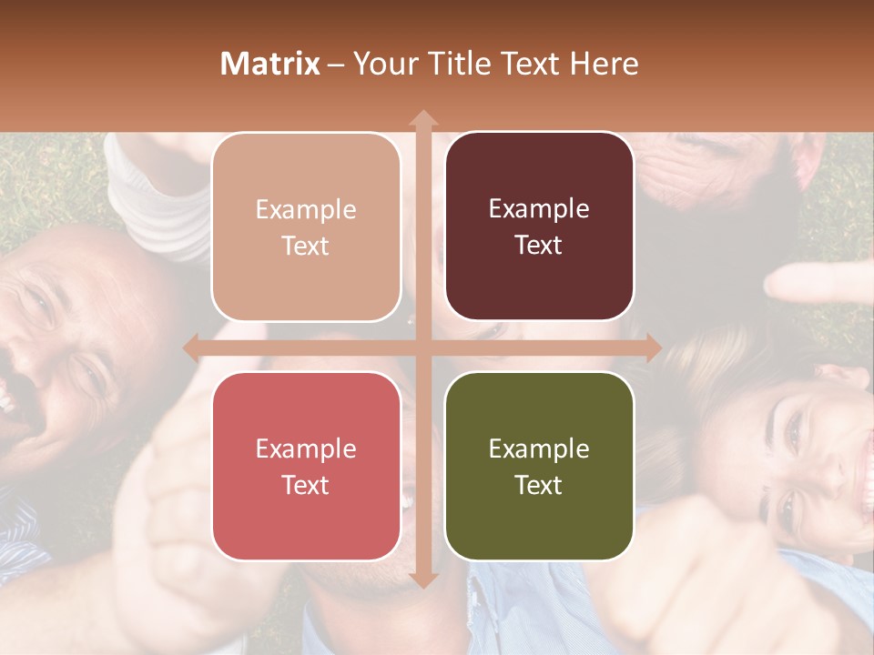 A Group Of People Giving Thumbs Up In A Circle PowerPoint Template