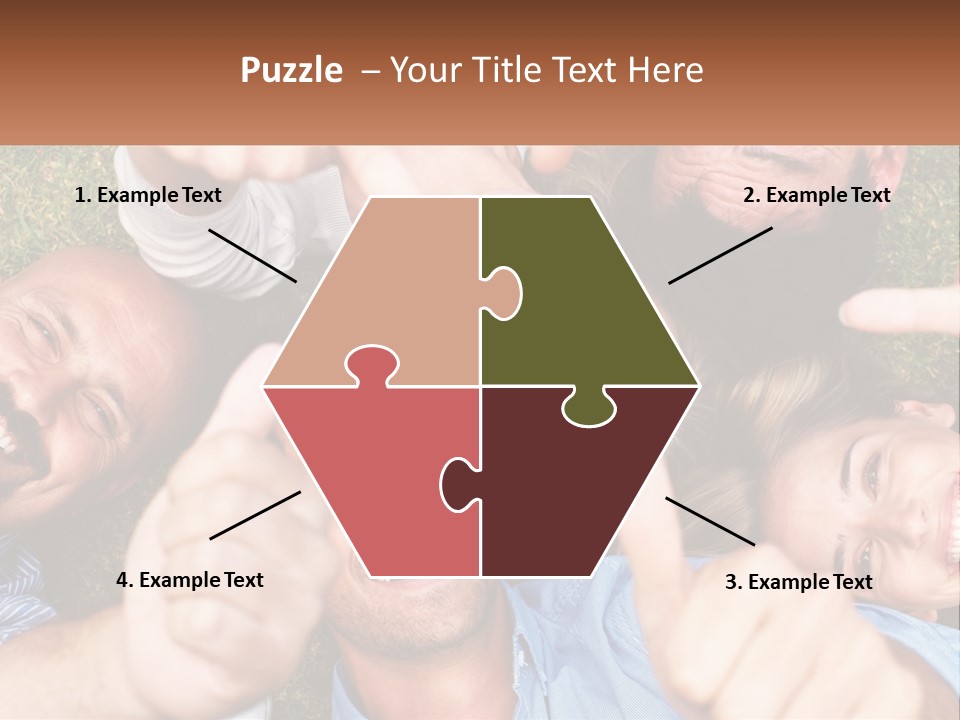 A Group Of People Giving Thumbs Up In A Circle PowerPoint Template