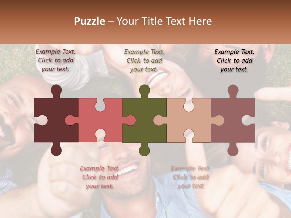 A Group Of People Giving Thumbs Up In A Circle PowerPoint Template