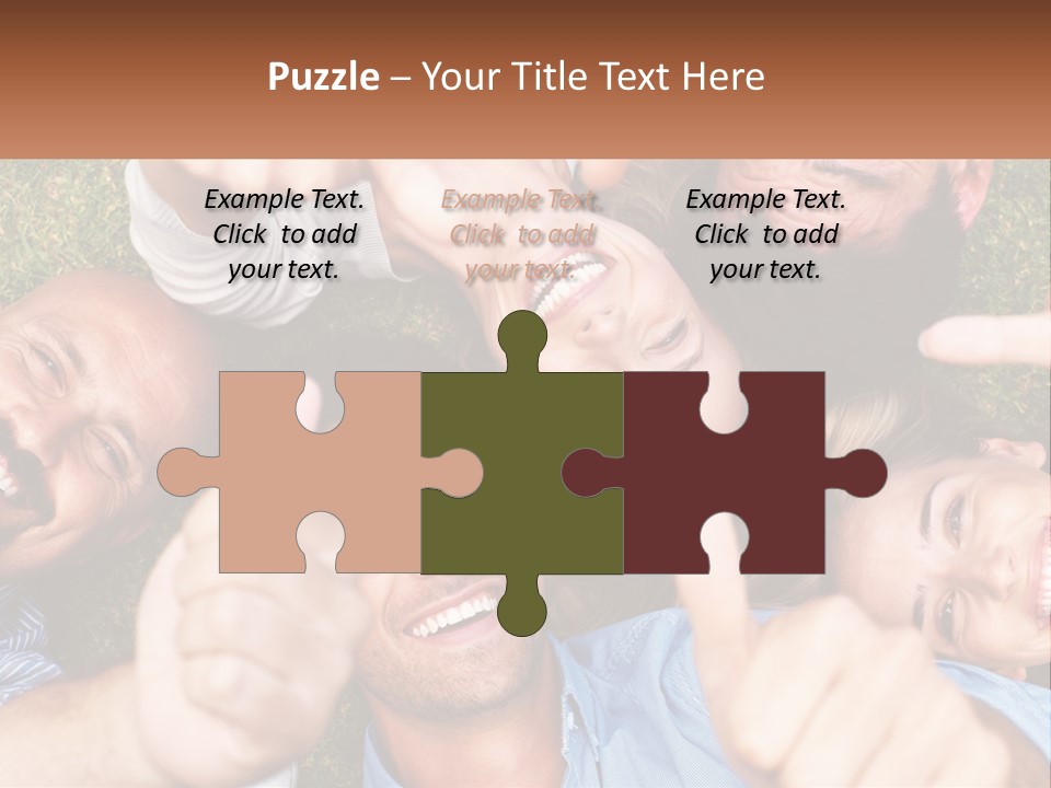 A Group Of People Giving Thumbs Up In A Circle PowerPoint Template