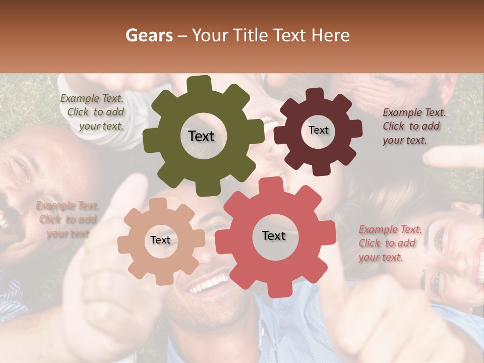 A Group Of People Giving Thumbs Up In A Circle PowerPoint Template