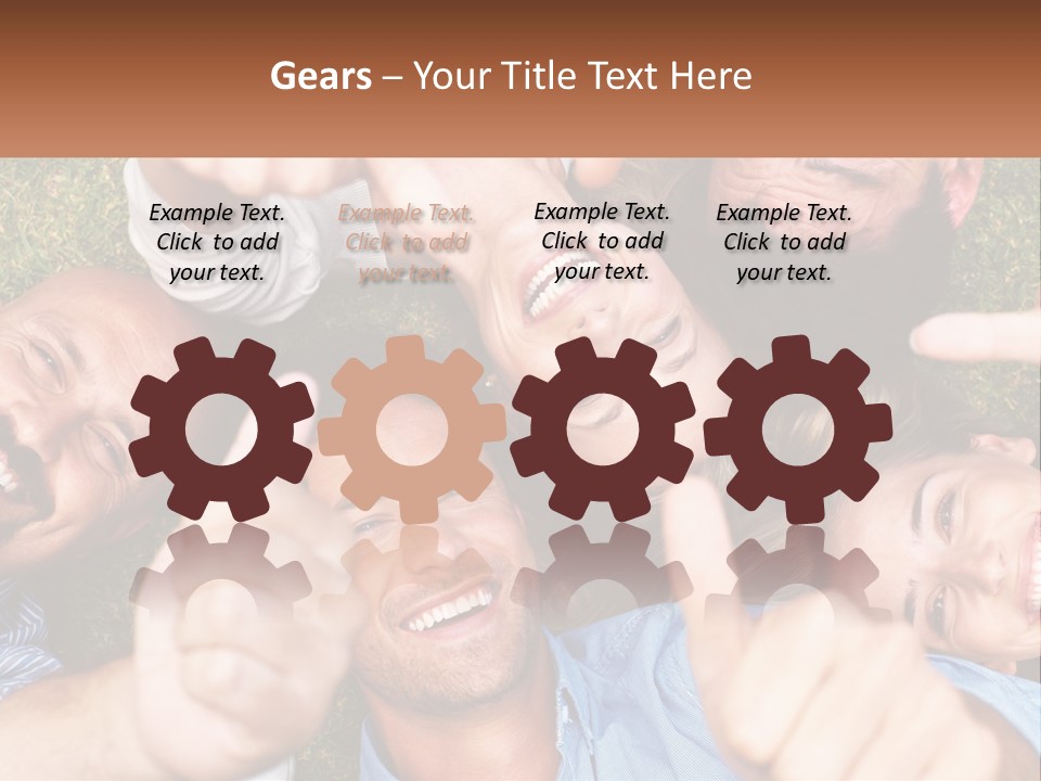 A Group Of People Giving Thumbs Up In A Circle PowerPoint Template