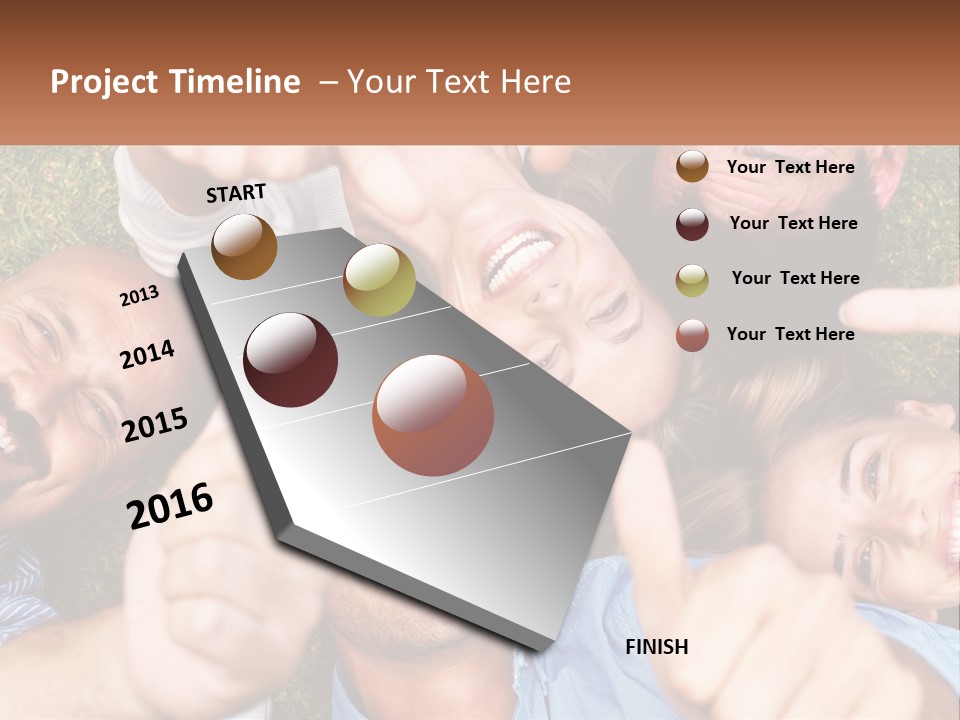 A Group Of People Giving Thumbs Up In A Circle PowerPoint Template