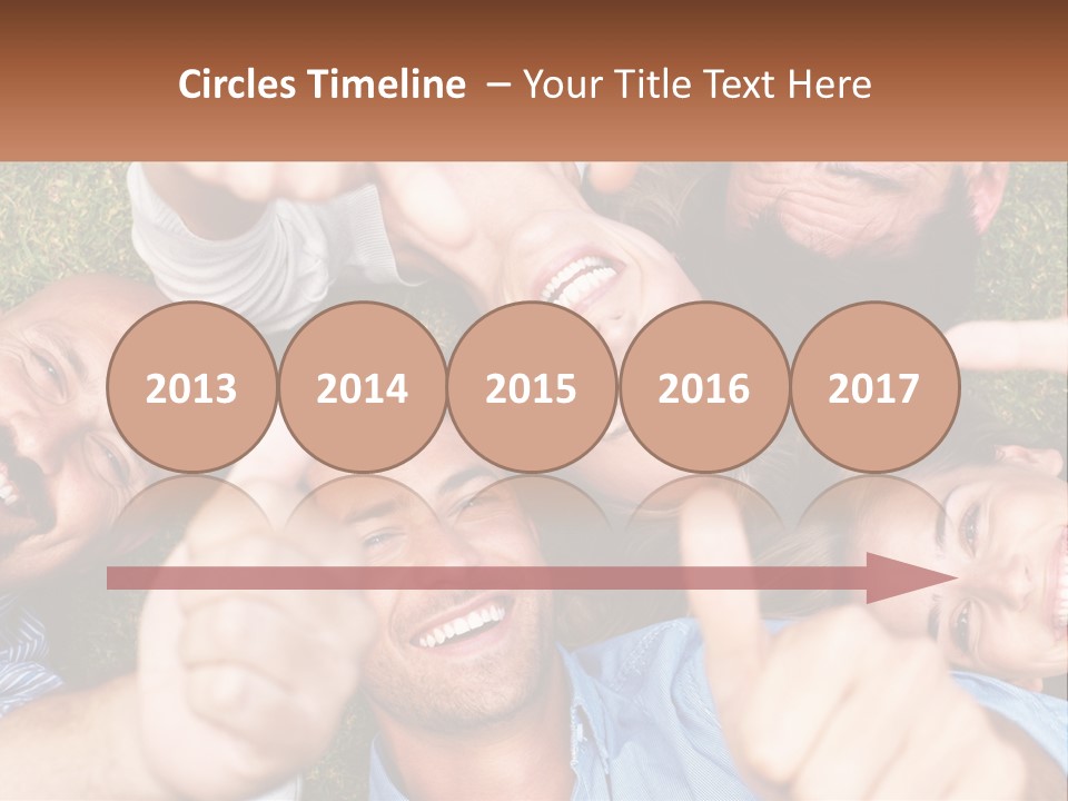 A Group Of People Giving Thumbs Up In A Circle PowerPoint Template
