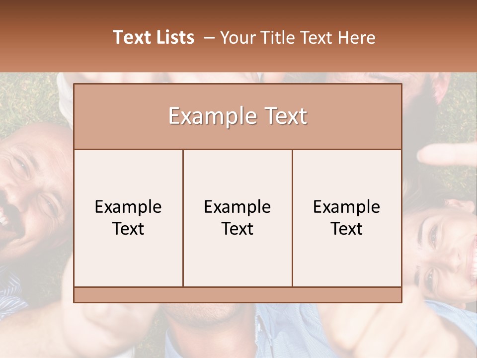 A Group Of People Giving Thumbs Up In A Circle PowerPoint Template