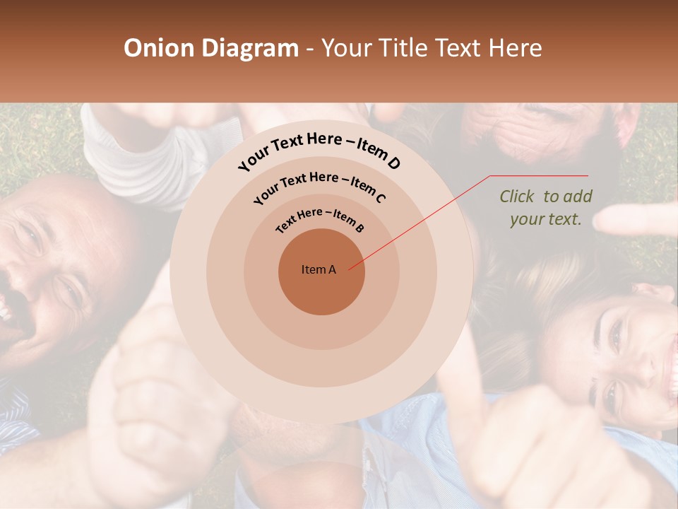 A Group Of People Giving Thumbs Up In A Circle PowerPoint Template