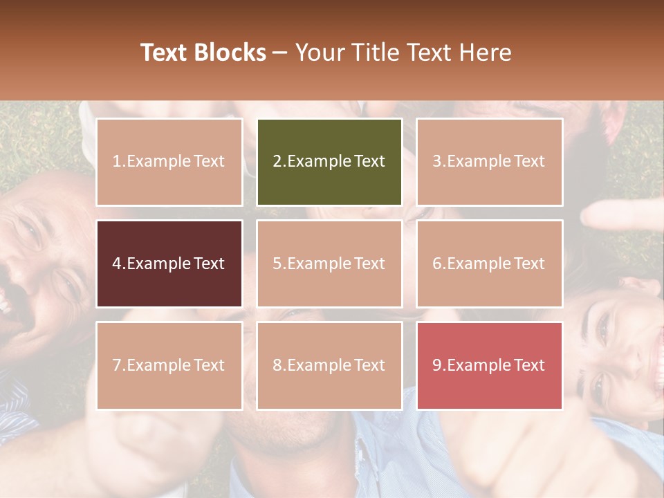A Group Of People Giving Thumbs Up In A Circle PowerPoint Template