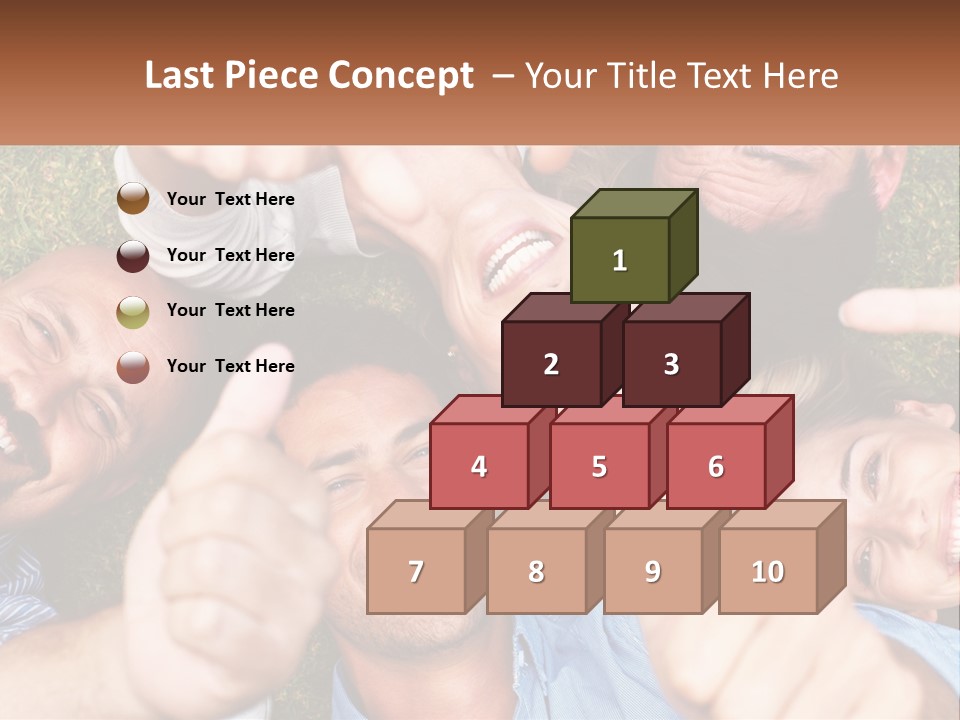 A Group Of People Giving Thumbs Up In A Circle PowerPoint Template