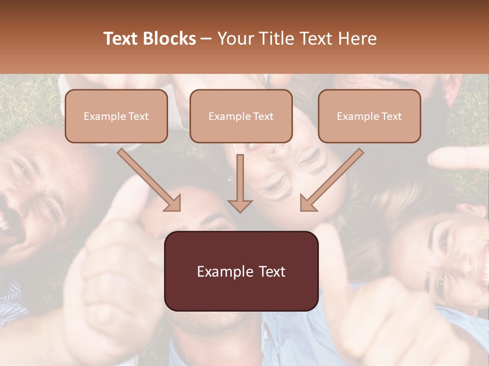 A Group Of People Giving Thumbs Up In A Circle PowerPoint Template