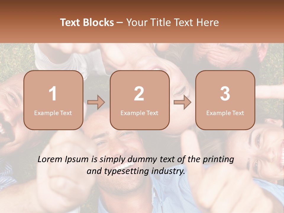 A Group Of People Giving Thumbs Up In A Circle PowerPoint Template