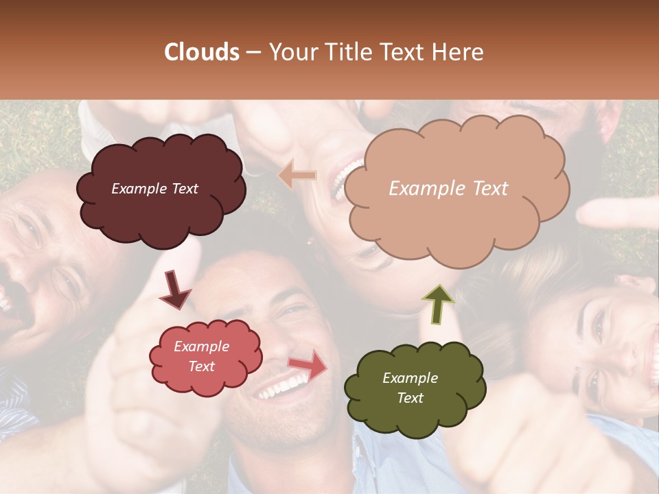 A Group Of People Giving Thumbs Up In A Circle PowerPoint Template