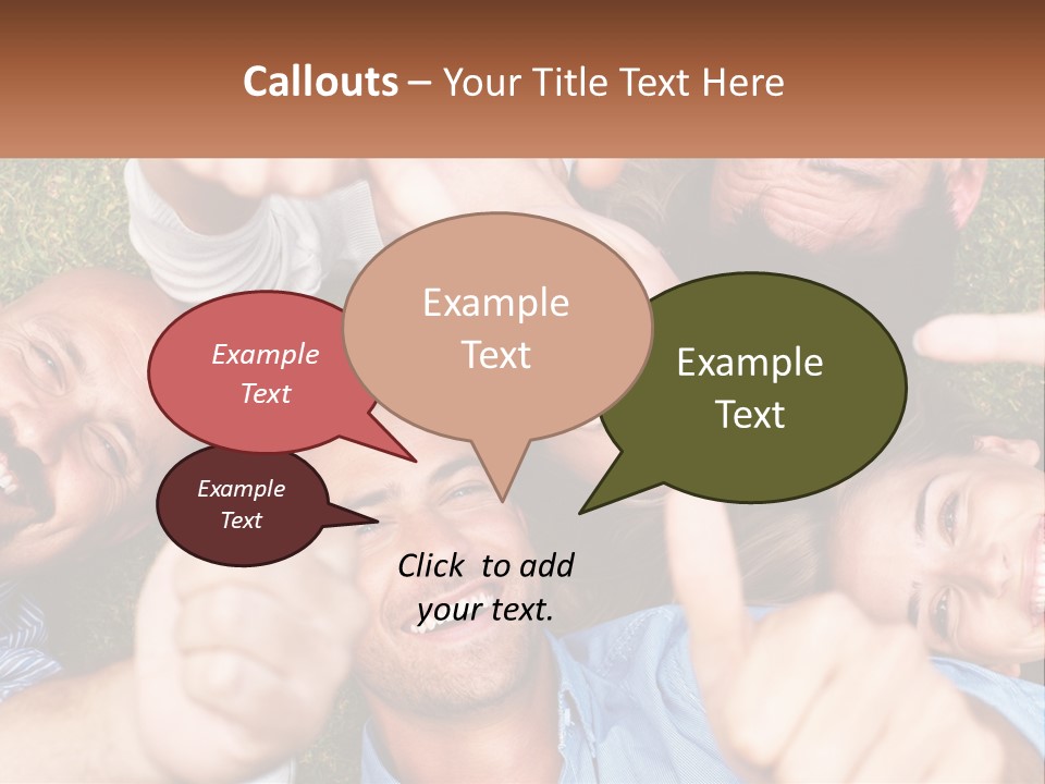 A Group Of People Giving Thumbs Up In A Circle PowerPoint Template