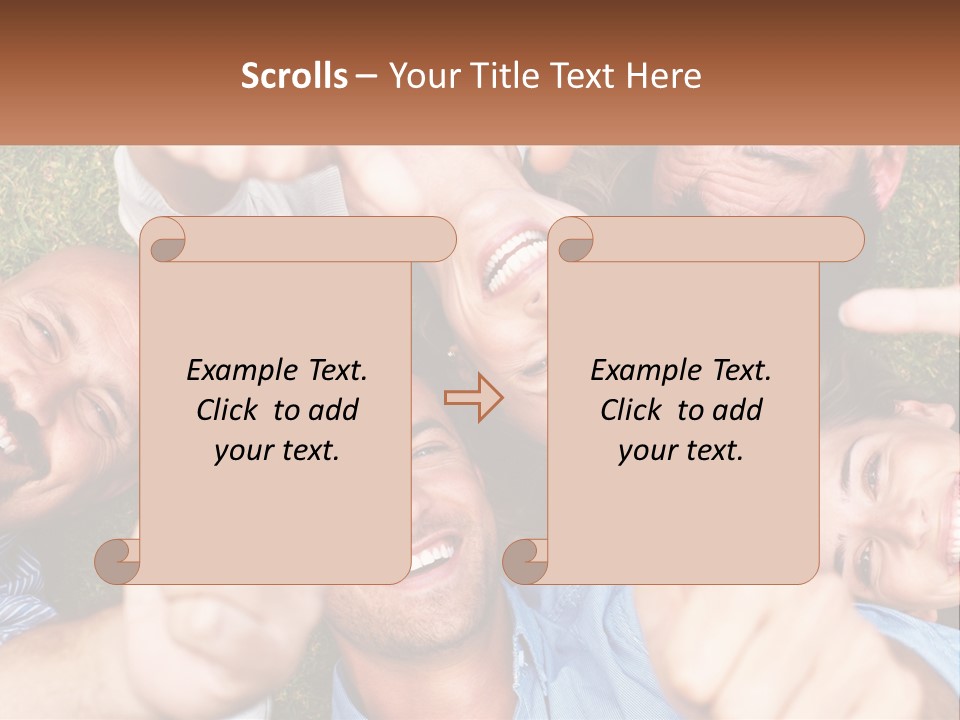 A Group Of People Giving Thumbs Up In A Circle PowerPoint Template