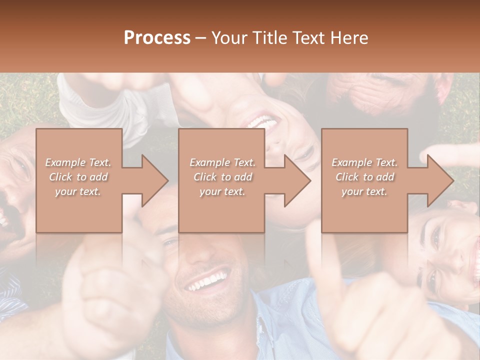A Group Of People Giving Thumbs Up In A Circle PowerPoint Template