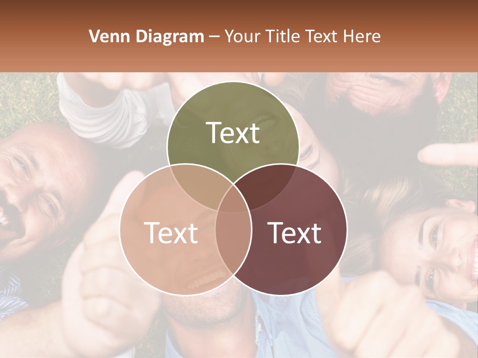 A Group Of People Giving Thumbs Up In A Circle PowerPoint Template