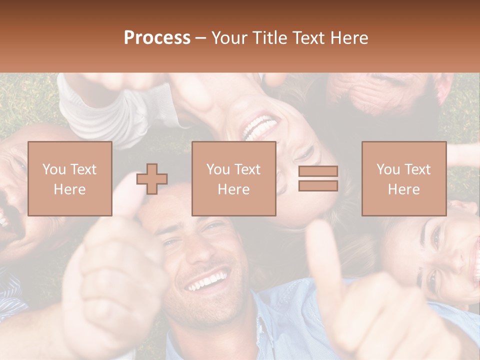A Group Of People Giving Thumbs Up In A Circle PowerPoint Template