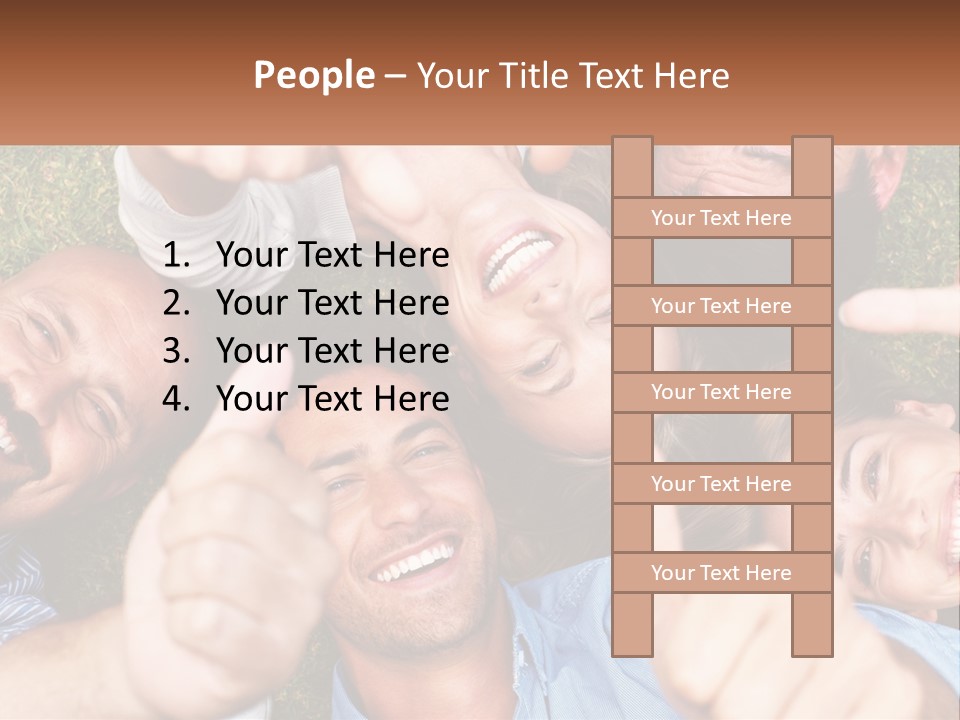 A Group Of People Giving Thumbs Up In A Circle PowerPoint Template