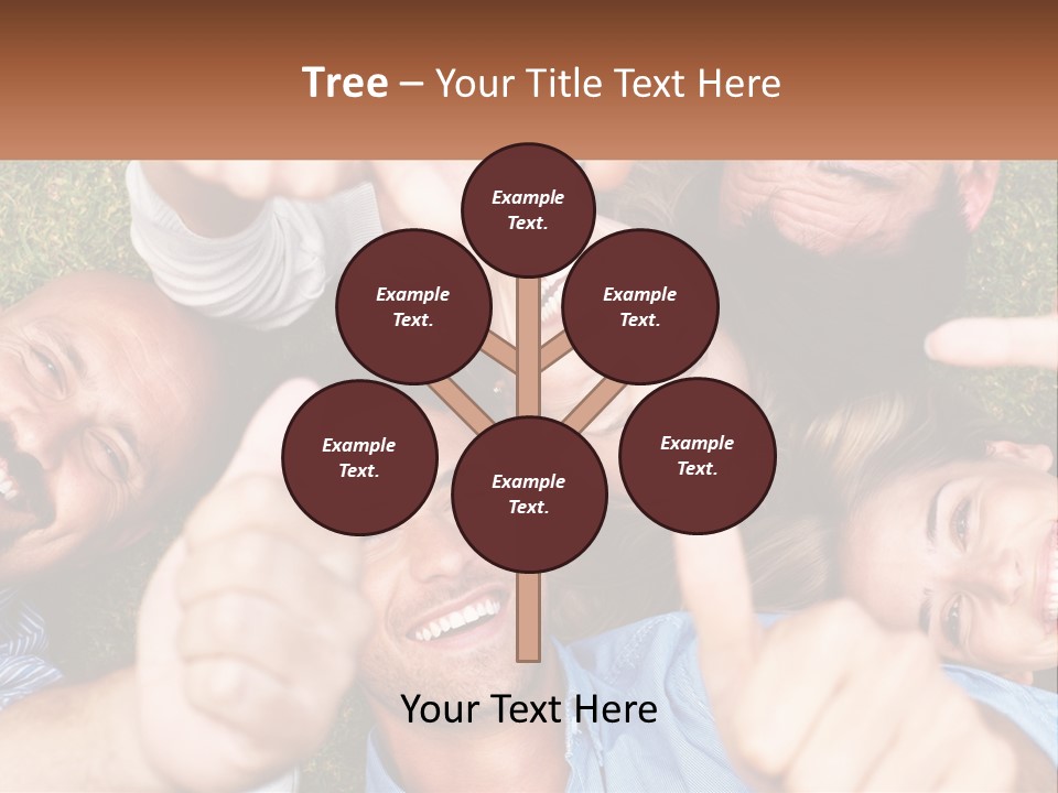 A Group Of People Giving Thumbs Up In A Circle PowerPoint Template