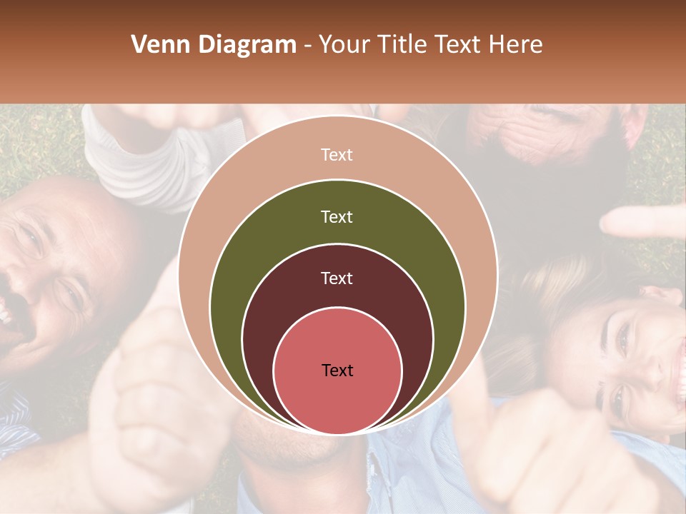 A Group Of People Giving Thumbs Up In A Circle PowerPoint Template