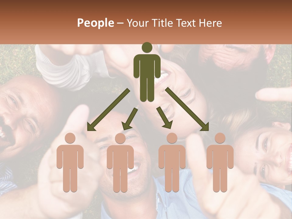 A Group Of People Giving Thumbs Up In A Circle PowerPoint Template
