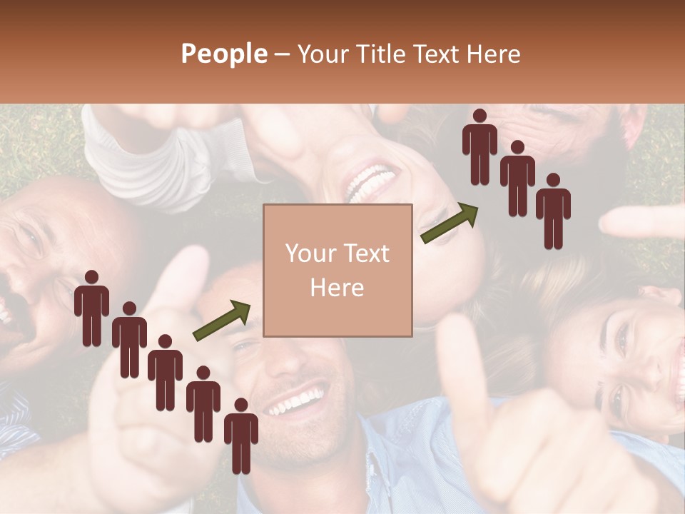 A Group Of People Giving Thumbs Up In A Circle PowerPoint Template