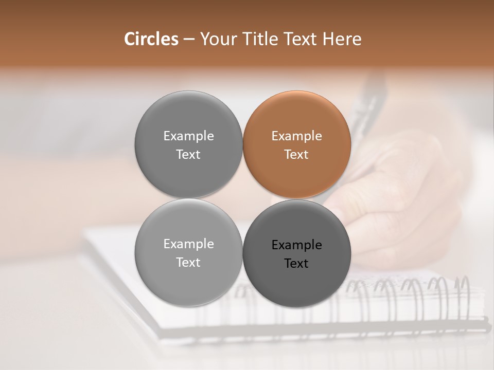 A Person Writing On A Piece Of Paper With A Pen PowerPoint Template