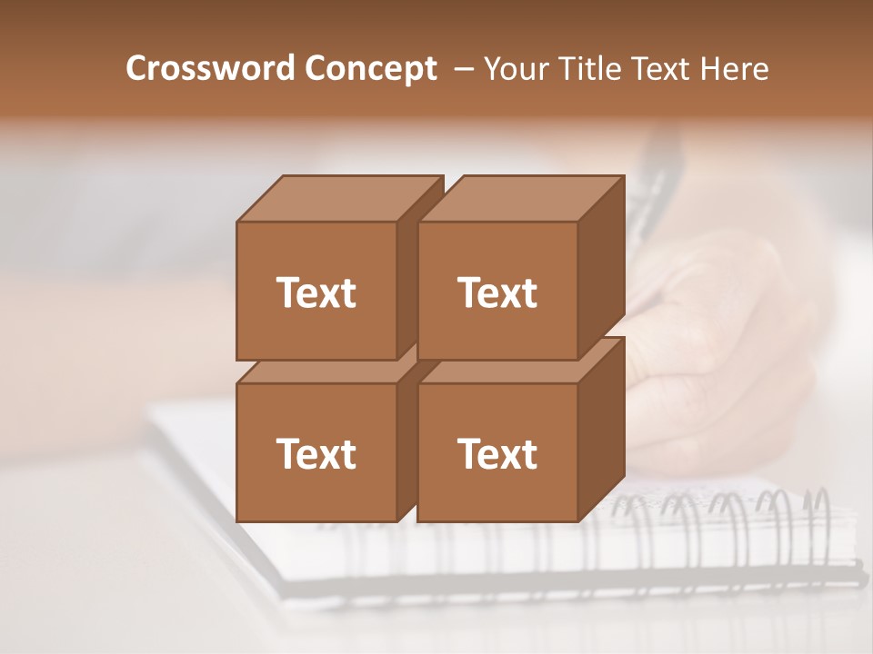 A Person Writing On A Piece Of Paper With A Pen PowerPoint Template