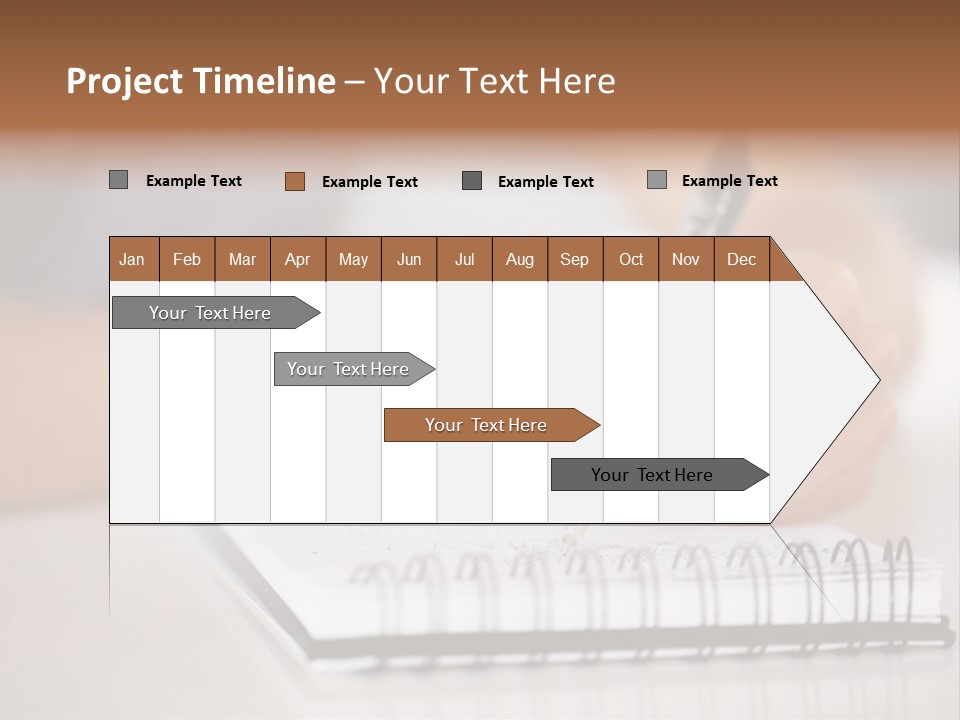 A Person Writing On A Piece Of Paper With A Pen PowerPoint Template