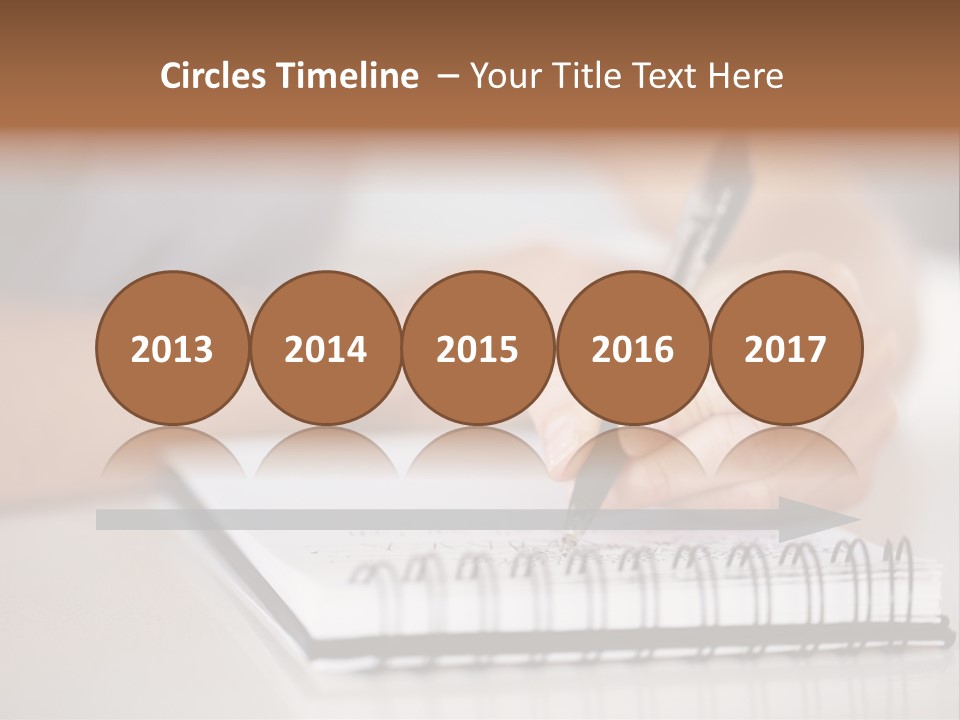 A Person Writing On A Piece Of Paper With A Pen PowerPoint Template