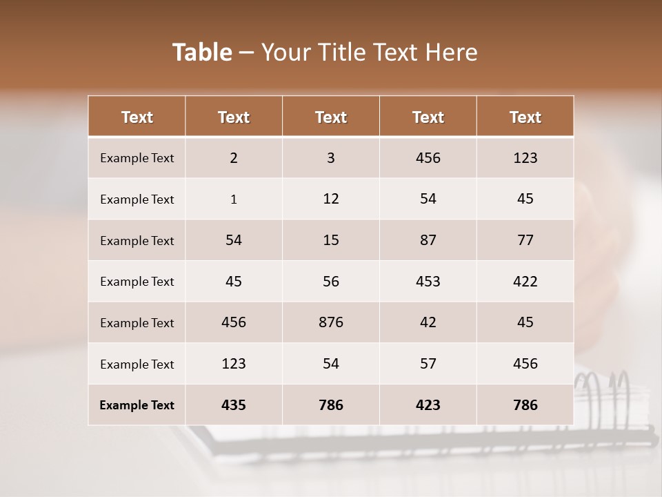 A Person Writing On A Piece Of Paper With A Pen PowerPoint Template
