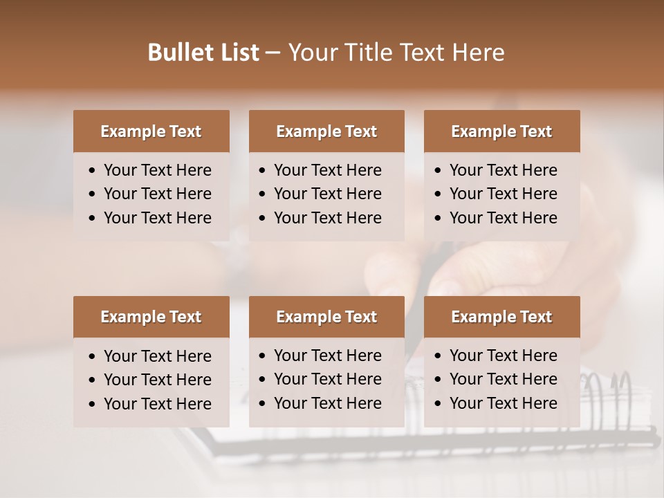 A Person Writing On A Piece Of Paper With A Pen PowerPoint Template