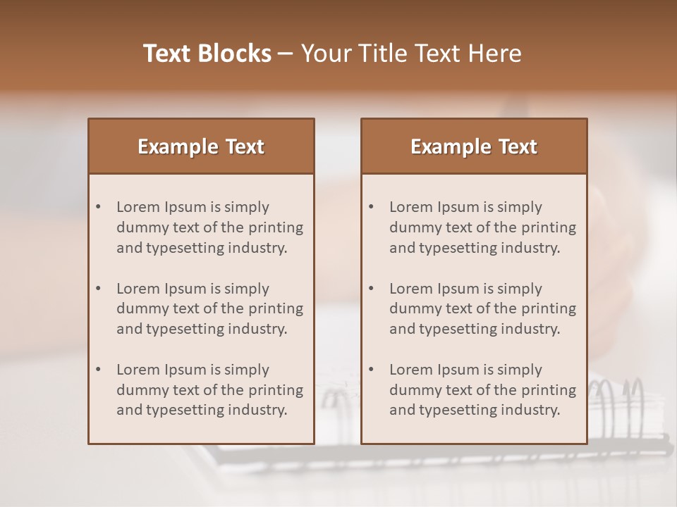 A Person Writing On A Piece Of Paper With A Pen PowerPoint Template