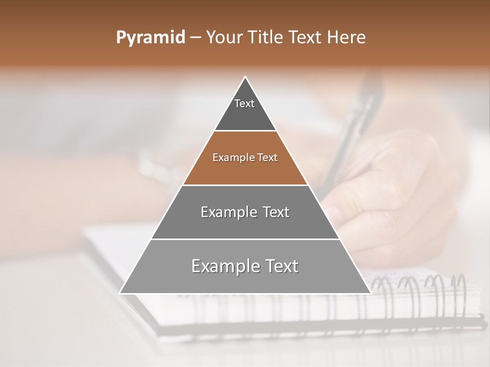 A Person Writing On A Piece Of Paper With A Pen PowerPoint Template