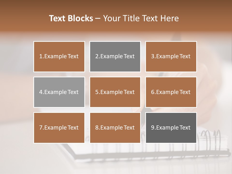 A Person Writing On A Piece Of Paper With A Pen PowerPoint Template