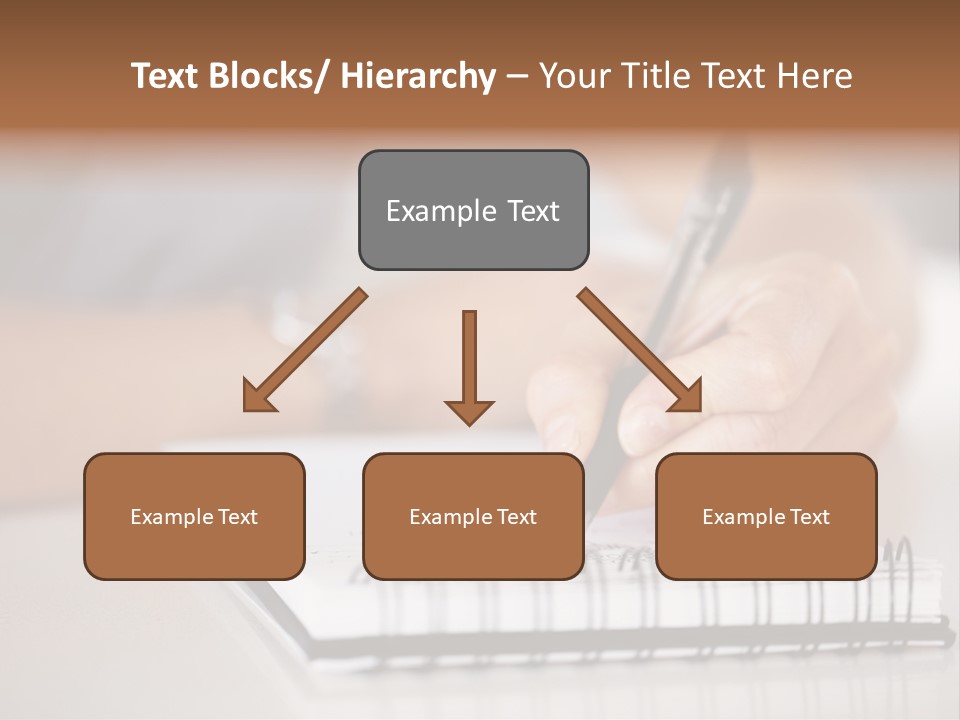 A Person Writing On A Piece Of Paper With A Pen PowerPoint Template