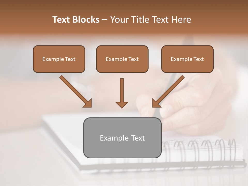 A Person Writing On A Piece Of Paper With A Pen PowerPoint Template