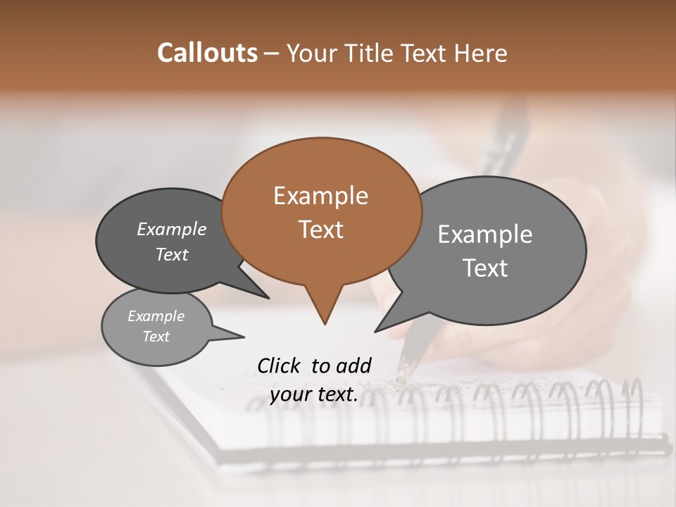 A Person Writing On A Piece Of Paper With A Pen PowerPoint Template