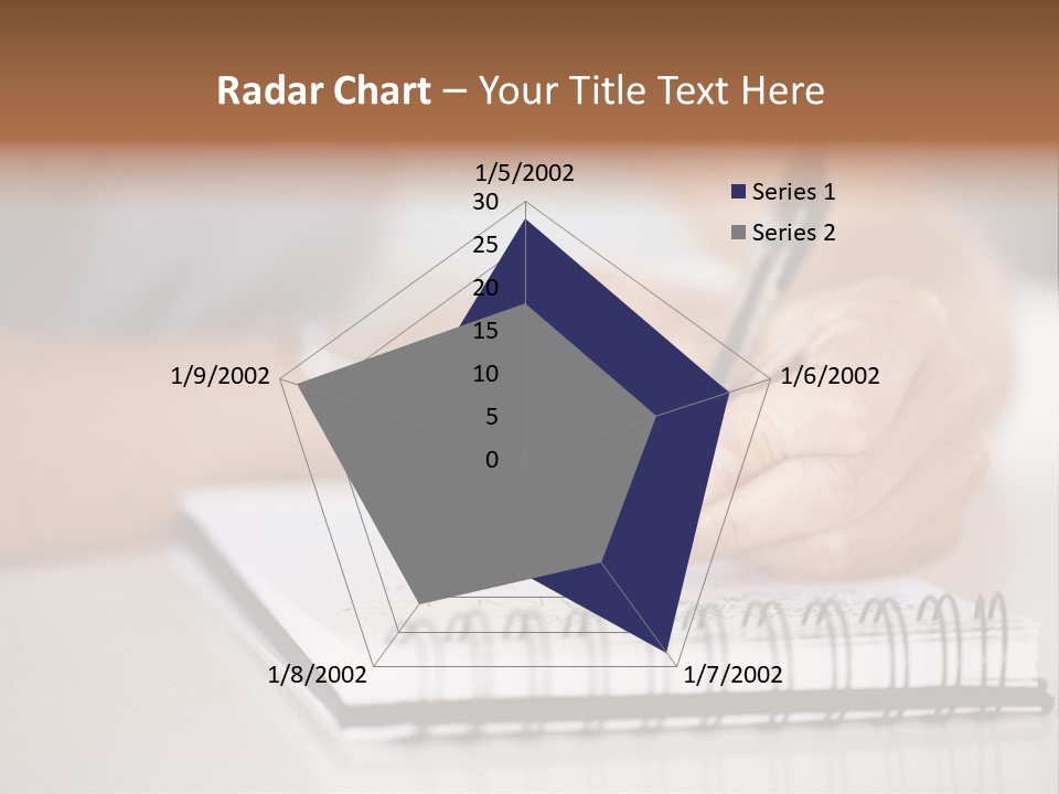 A Person Writing On A Piece Of Paper With A Pen PowerPoint Template